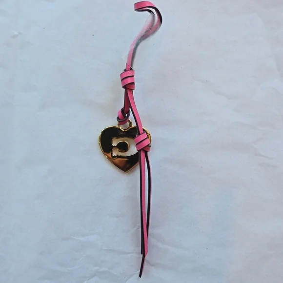 Coach Handbag Heart Charm Tassel - Picture 2 of 2